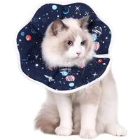Coonoor Schutzkragen Halskrause Katze, Einstellbarer Halskrause Katze Halsband, für Katzen Kleiner Hunde Nach Operation und Verletzungen