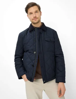 Brax Herren Steppjacke Style GRANT navy, dunkelblau, Gr. M