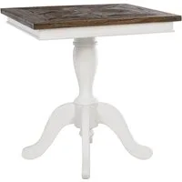 CLP Esstisch Grasby (1er), 60x60 cm, aus Mindiholz, Shabby Chic