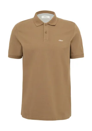 s.Oliver Red Label - Poloshirt aus Baumwolle braun - Gr. - XL