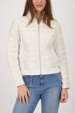 monari - Steppjacke mit Neopren champagne beige - Gr. - 40