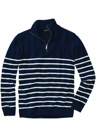Mey & Edlich Herren Mediterraner Troyer Blau 100 % Baumwolle