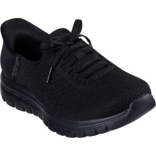Skechers Graceful First Blush Textil Damen Schwarz Sneaker
