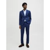 Jack & Jones Anzug JPRCOSTA SUIT (Set, 2-tlg) aus Polyester, sehr schmale Passform, mit Reverskragen, Langarm-Sakko