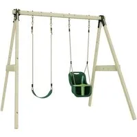 OutdoorToys Schaukelkombination Schaukel Lilie, aus Holz in Dunkelgrün