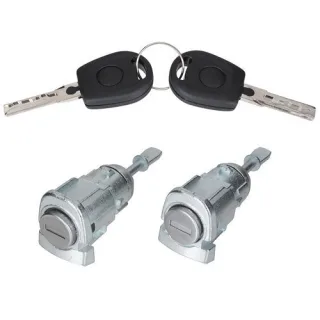 Türschloss Schloss / Schließzylinder Vorn Links und Rechts + 2x Schlüssel für Skoda Fabia I 6Y 99-08