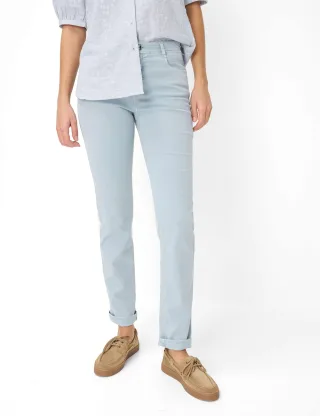 Brax Damen Five-Pocket-Hose Style CAROLA VINTAGE BLUE, hellblau, Gr. 44K