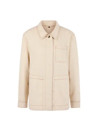 Marc Cain Collections - Taillierte Jacke mit Schimmer-Effekt bright ecru - Gr. - 38