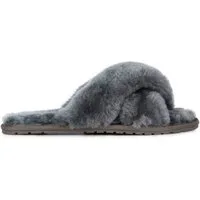 Emu Australia Slipper Mayberry (100% Schaffell) charcoalgrau Damen Hausschuh