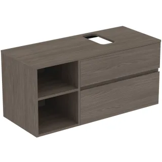 Ideal Standard Waschtischunterschrank Finesse Ausch.rechts 1202x505x558mm 2 Auszüge Ulme dunkel, E35 E3508UR