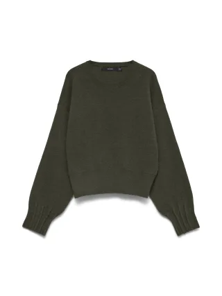 VERO MODA - VMKACY LS O-NECK PULLOVER Forest Night - Gr. - L