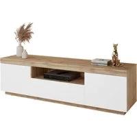 Lookway TV-Schrank YOSHI auf Sockel und Schublade im Industrial Design Breite: 170 cm