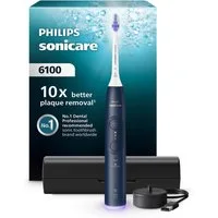 Philips Sonicare Elektrische Zahnbürste Series 6100, Aufsteckbürsten: 1 St., mit Andruckkontrolle, 2 Putzeinstellungen und 3 Intensitätsstufen