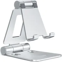 Blusmart Smartphone-Halterung Verstellbarer Handyhalter, (bis 8,00 Zoll, Faltdesign, tragbar und tragbar., Aus Aluminiumlegierung, robust und langlebig., Funktioniert auf allen Mobiltelefonen)