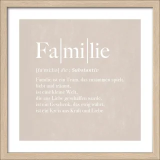 Gerahmtes Bild FAMILIE