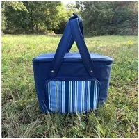 SVITA Korbtasche, Kühltasche, Tragetasche, Kühlbox, Lunchtasche, mit Tragegriffen