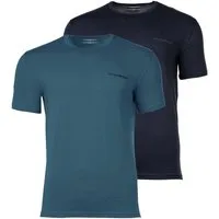 Emporio Armani T-Shirt Herren T-Shirt 2er Pack Baumwolle Pure Cotton (Packung, 2er Pack)