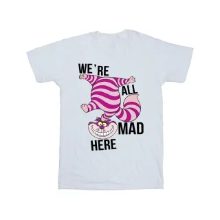 Disney - "Alice In Wonderland All Mad Here" T-Shirt für Herren (Weiß)