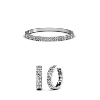 Glamour-Paruren - Silber und Kristall