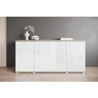 OTTO home Sideboard Kenia, Kommode für das Schlafzimmer/Wohnzimmer (1 St), Modernes Sideboard mit 3 Schubladen und 4 Fächern, Breite 150 cm