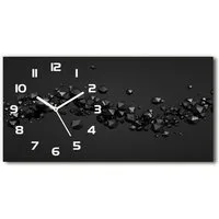 Tulup Wanduhr aus Glas Glasbild Glasuhr Gehärtetes 3D Abstraktion 60 cm x 30 cm