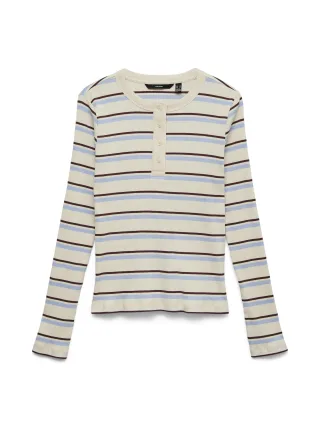 VERO MODA - VMKATIE LS O-NECK TOP JRS GA Andorra - Gr. - L
