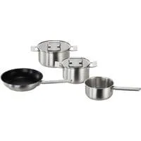 Topf-Set HZ9SE040 edelstahl, 4-teilig, für Induktion