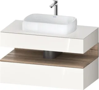 Duravit Qatego Konsolenwaschtischunterbau wandhängend Weiß Hochglanz 1000x550x600 mm - QA47310552200 QA4731055220000