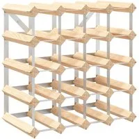 vidaXL Weinregal Weinregal für 20 Flaschen Massivholz Kiefer, 1-tlg.