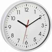 TFA Dostmann Wanduhr TFA 60.3550 analoge Funk-Wanduhr Funkuhr 245 mm mit Sekundenzeiger