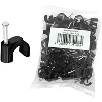 ARLI Kabelzubehör ARLI Nagelschelle 6 - 7 mm Kabelschelle Nagelschellen Kabelklemmen, (100-tlg)