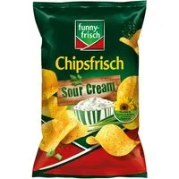 funny-frisch Knabberei, funny frisch Chipsfrisch Sour Cream Style knusprig frisch 150g