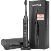 Zahnheld Elektrische Zahnbürste Schallzahnbürste Gero mit Etui schwarz, 5 Putzmodi, Zahnpflege, Mundpflege, Reisezahnbürste, Zahnbürste mit Schall, USB Ladestation