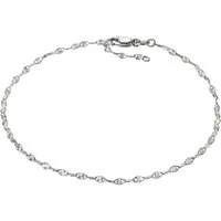Vivance Fußkette 925/- Sterling Silber weiss diamantiert