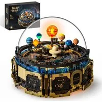 Esun Technik Sonnensystem Modell ab 6 8 10+ Jahre Jungen Kinder, Musikbox Spielbausteine, (Set, 989 St., Technik Sonnensystem Modell)