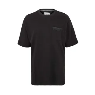 Threadbare - "Dunedin" T-Shirt für Herren, Texturierter Strick, Regulär (Schwarz)
