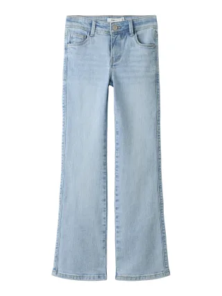 NAME IT - NKFPOLLY SKINNY BOOT JEANS 1142-AU NOOS Light Blue Bleached Denim - Gr. - 116