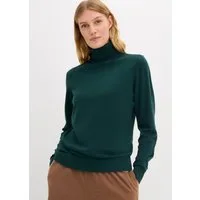 bonprix Rollkragenpullover aus Feinstrick mit hohem Baumwoll-Anteil, figurbetonte Passform