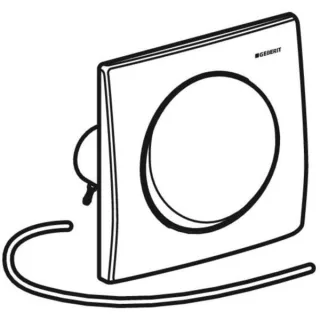 Geberit Urinal Betätigungsplatte Design Mambo Edelstahl pneumatisch 241164001