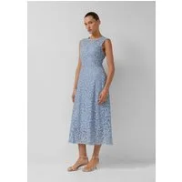 s.Oliver Midikleid Kleid Midikleid mit Spitzendetails und Viskosefutter