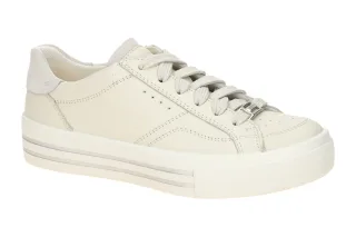 Legero 2-000432-1000 Damen Plateau Sneaker Wei? Echtleder Textil Fu?bett Gumm...