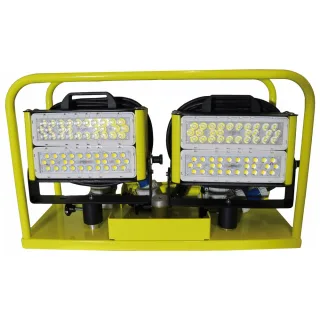 Setolite Scheinwerfer-Set Gladius 2K, je 1 m am Scheinwerfer, 2 x 160 W LED , Zuleitung:je 1 m am Scheinwerfer, Ausführung:2 x 160 W LED, Abmessung B x H x T:675 x 250 x 410