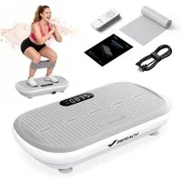 MERACH Vibrationsplatte Vibrationsplatte Trainingsgerät, Vibrationsplattform mit Bluetooth, 200 W, 10 Intensitätsstufen, für Ganzkörpertraining, Fettverbrennung, Muskelaufbau, bis 200 kg