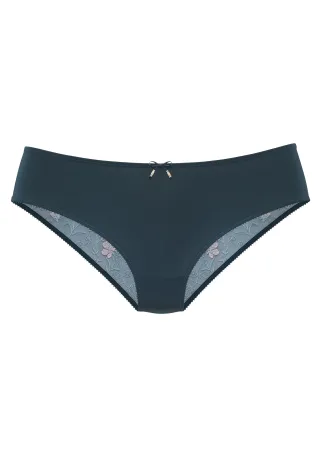 LASCANA - LASCANA Slip petrol-rose - Gr. - 42