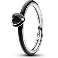 Pandora Fingerring Pandora ME Schwarzes Chakra Herz Ring 193088C01 Damenring