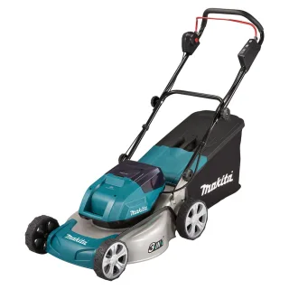 Makita Akku-Rasenmäher 2x18V / 5,0 Ah, 2 Akkus + Ladegerät DLM463PT2
