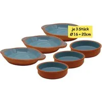 steinwohn Tapas-Schale Keramik Set Ø16 & Ø20 cm – 5 Farben, Mediterran, Spülmaschinengeeignet, Ofenfest, Mikrowellengeeignet