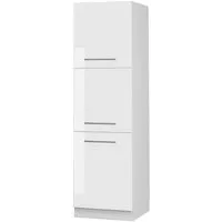 Vicco Herdumbauschrank Fame-Line, Weiß Hochglanz/Weiß, 60 cm (1-St)