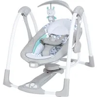 ingenuity Babyschaukel ConvertMe Swing-2-Seat Portable Swing - Raylan, mit automatischer Schaukelfunktion und Sound-Effekt
