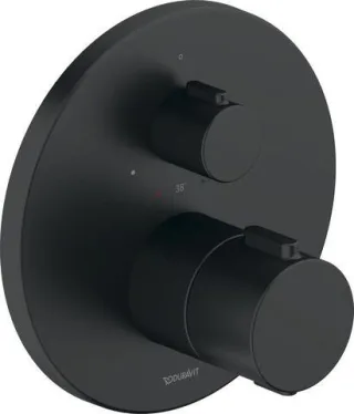 Duravit Thermostatarmaturen Thermostat Unterputz, 1 Verbraucher Schwarz Matt 170x94x170 mm - TH42000 TH4200016046